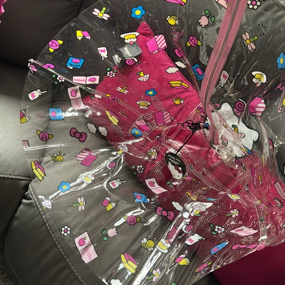 Dolls Kill x Hello Kitty CLEAR OVERALL DRESS - Picture 5 of 6